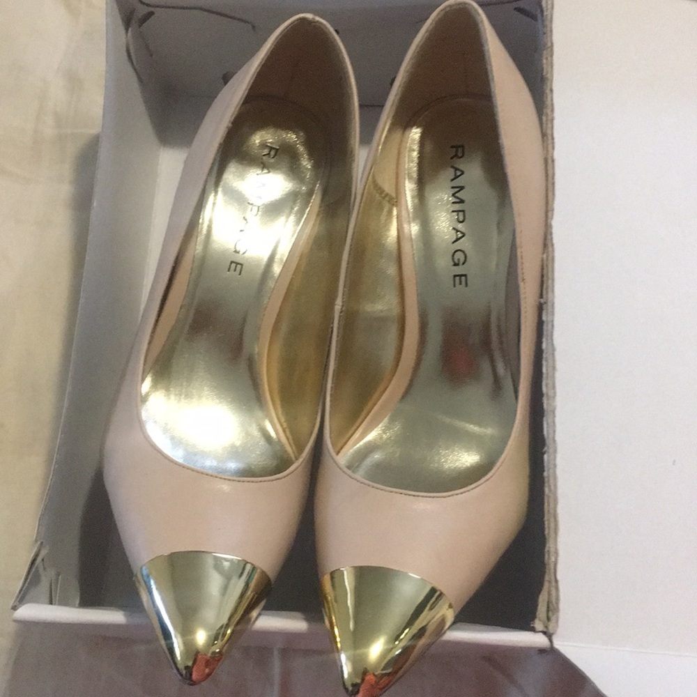 Rampage gold toe heel